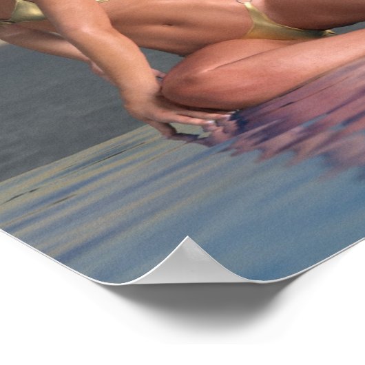 Pool Girl Reby Sky Poster (Hoek)