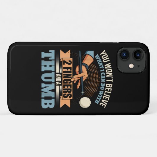 Pool Grappig Biljart Case-Mate iPhone Case (Achterkant (horizontaal))
