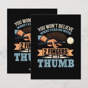 Pool Grappig Biljart Feestdagenkaart