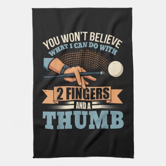 Pool Grappig Biljart Theedoek (Verticaal)