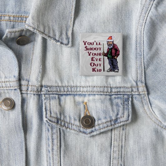 Pool Guru schiet je ogen uit Vierkante Button 5,1 Cm (In situ)