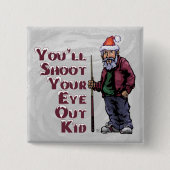 Pool Guru schiet je ogen uit Vierkante Button 5,1 Cm (Voorkant)