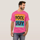 Pool Guy Funny Zwemmen T-shirt (Voorkant volledig)