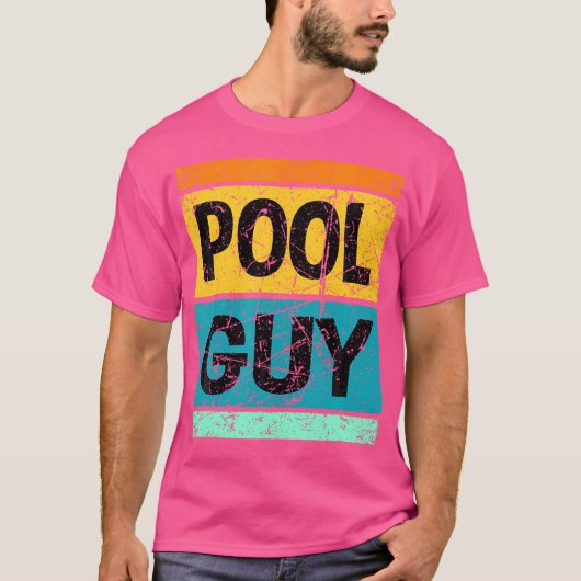 Pool Guy Funny Zwemmen T-shirt (Voorkant)