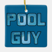 Pool Guy Keramisch Ornament (Voorkant)