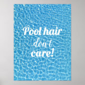 Pool haar geen plezier in pools poster (Voorkant)