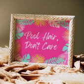 Pool Hair, geen teken | Pool Party Signs