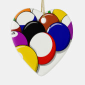 Pool Hall Balls Rack Em Sports Leisure Billiards Keramisch Ornament (Rechts)