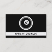 POOL HALL-bubbel Visitekaartje (Achterkant)