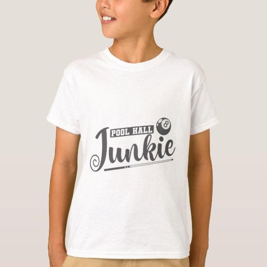 Pool Hall enthousiastics Billiards T-shirt (Voorkant)