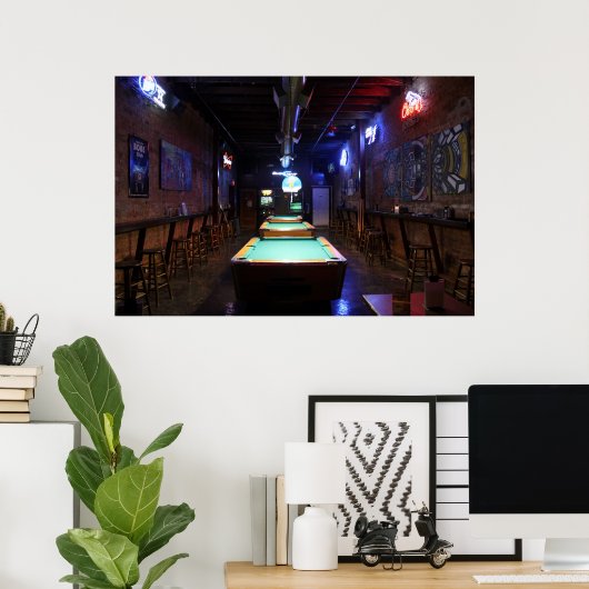 Pool Hall Poster (Thuiskantoor)