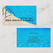 Pool Hot Tub Jacuzzi-installatiereparatie Visitekaartje (Voorkant / Achterkant)