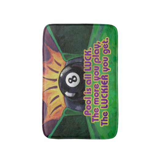 Pool is Luck Badmat (Voorkant Verticaal)