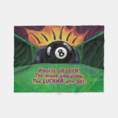 Pool is Luck Fleece Deken (Voorkant (Horizontaal))
