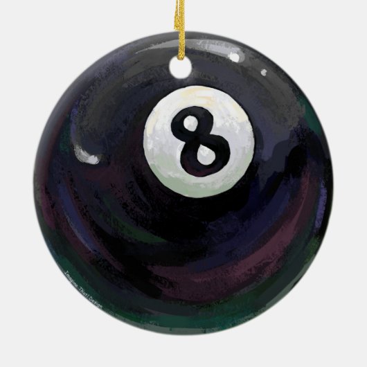 Pool is Luck Keramisch Ornament (Achterkant)