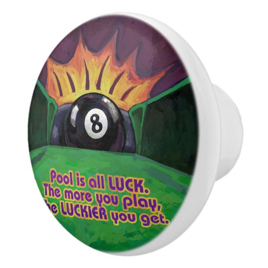 Pool is Luck Keramische Knop (Rechts)