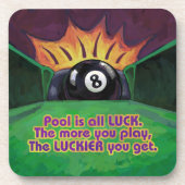 Pool is Luck Onderzetter (Voorkant)