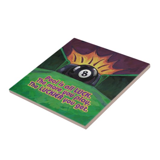 Pool is Luck Tegeltje (Zijkant)