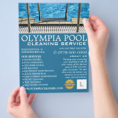 Pool Ladder, Adverteren voor het reinigen van zwem Flyer (Hand)