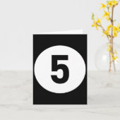 Pool LL 5 bijpassende biljart Gift Easy Halloween Kaart (Gele Bloem)