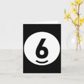 Pool LL 6 bijpassende biljart cadeau Easy Hallowee Kaart (Gele Bloem)