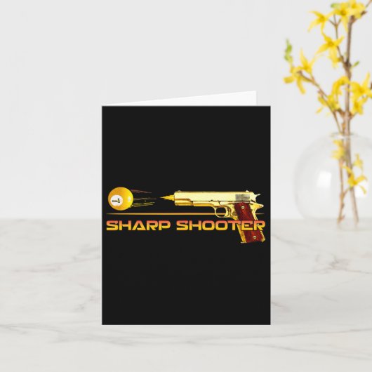 Pool LL Sharp Shooter Biljart Pistool Geel Kaart (Gele Bloem)