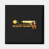 Pool LL Sharp Shooter Biljart Pistool Geel Magneet (Voorkant)