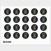 Pool Mam Pool Billiards Moederdag Pool Player W Ronde Sticker (Vel)