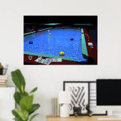 "Pool" - Mooie Biljart Poster (Thuiskantoor)