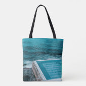 Pool nabij zee tote bag (Achterkant)