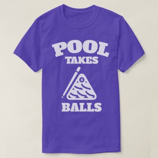 Pool pakt Punny Pocket Billiards T-shirt (Design voorkant)