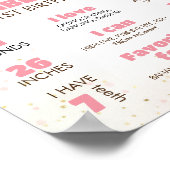 Pool Party 1e Verjaardagsfeest Mijlpaal teken Poster (Hoek)