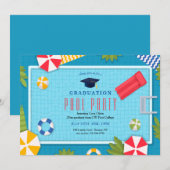 Pool Party Afstuderen Kaart (Voorkant / Achterkant)