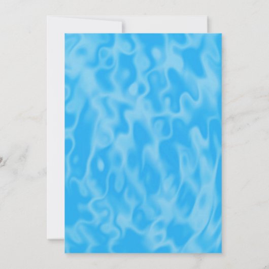 Pool Party and Cookout Invitation Kaart (Achterkant)