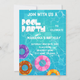 Pool Party any Age Birthday Kaart