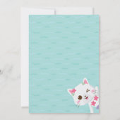 Pool party at Birthday Kat purrmaid Kaart (Achterkant)