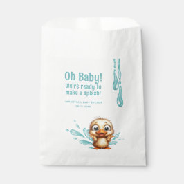 Pool Party baby shower Bedankzakje