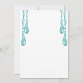 Pool Party baby shower Kaart (Achterkant)