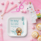 Pool Party baby shower Papieren Bordje (Feest)