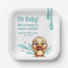 Pool Party baby shower Papieren Bordje