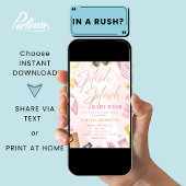 Pool Party Baby Shower Pink Splish Splash Bash Kaart