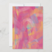 Pool Party Bachelorette Party Kaart (Achterkant)