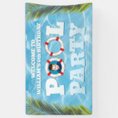 Pool Party Banner - Birthday Celebration Decor (Verticaal)