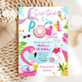 Pool Party Bash Eenhoorn Zeemeermin Flamingo Verja Kaart