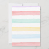 Pool Party Bash Eenhoorn Zeemeermin Flamingo Verja Kaart (Achterkant)