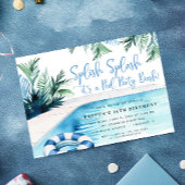 Pool Party Bash Zomer jongens verjaardagsfeestje Kaart