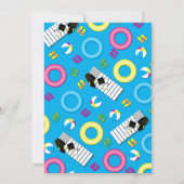 Pool Party Beach Ball Graduparty Kaart (Achterkant)