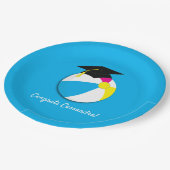 Pool Party Beach Ball Graduparty Papieren Bordje (Gekanteld)