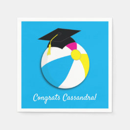 Pool Party Beach Ball Graduparty Servet
