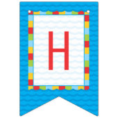 Pool Party Beach Ball Verjaardag Bunting Vlaggetjes (Tweede vlag)